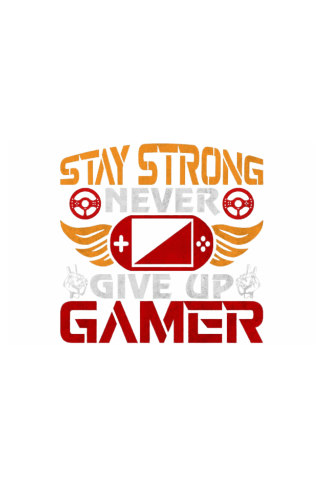 Stay Strong Gamer | Round Neck | Half Sleeve T-shirt