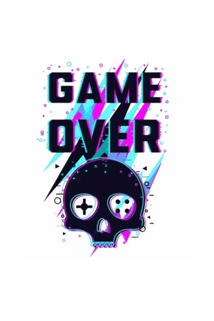 Game Over | Round Neck | Half Sleeve T-Shirt