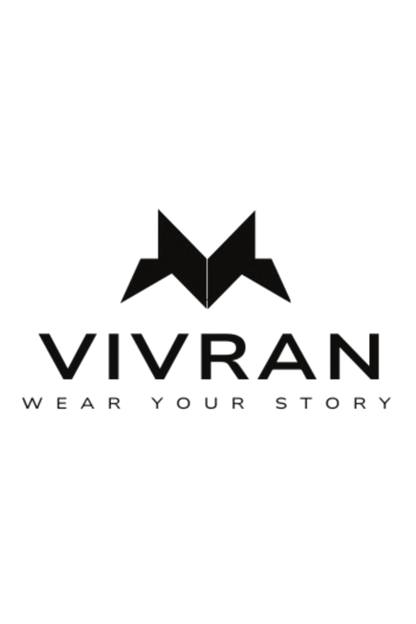 V-Neck Half Sleeve | Plain T-Shirt | Vivran Black Logo